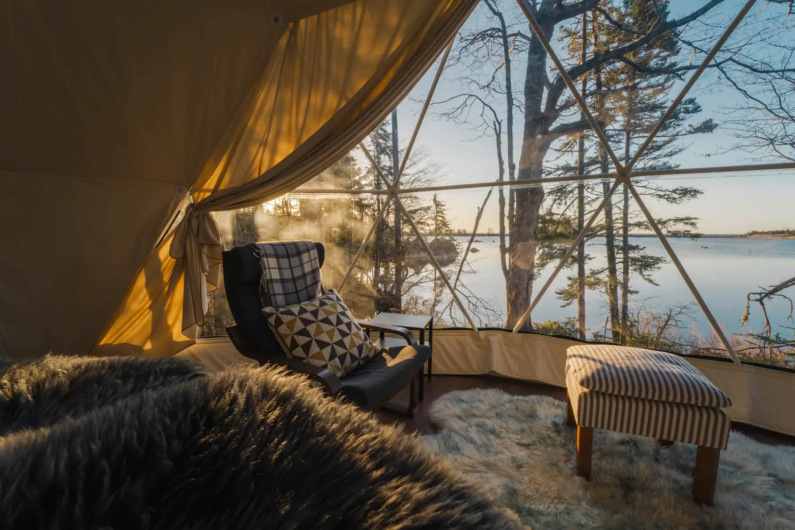 Domo con vista panorámica en la Patagonia